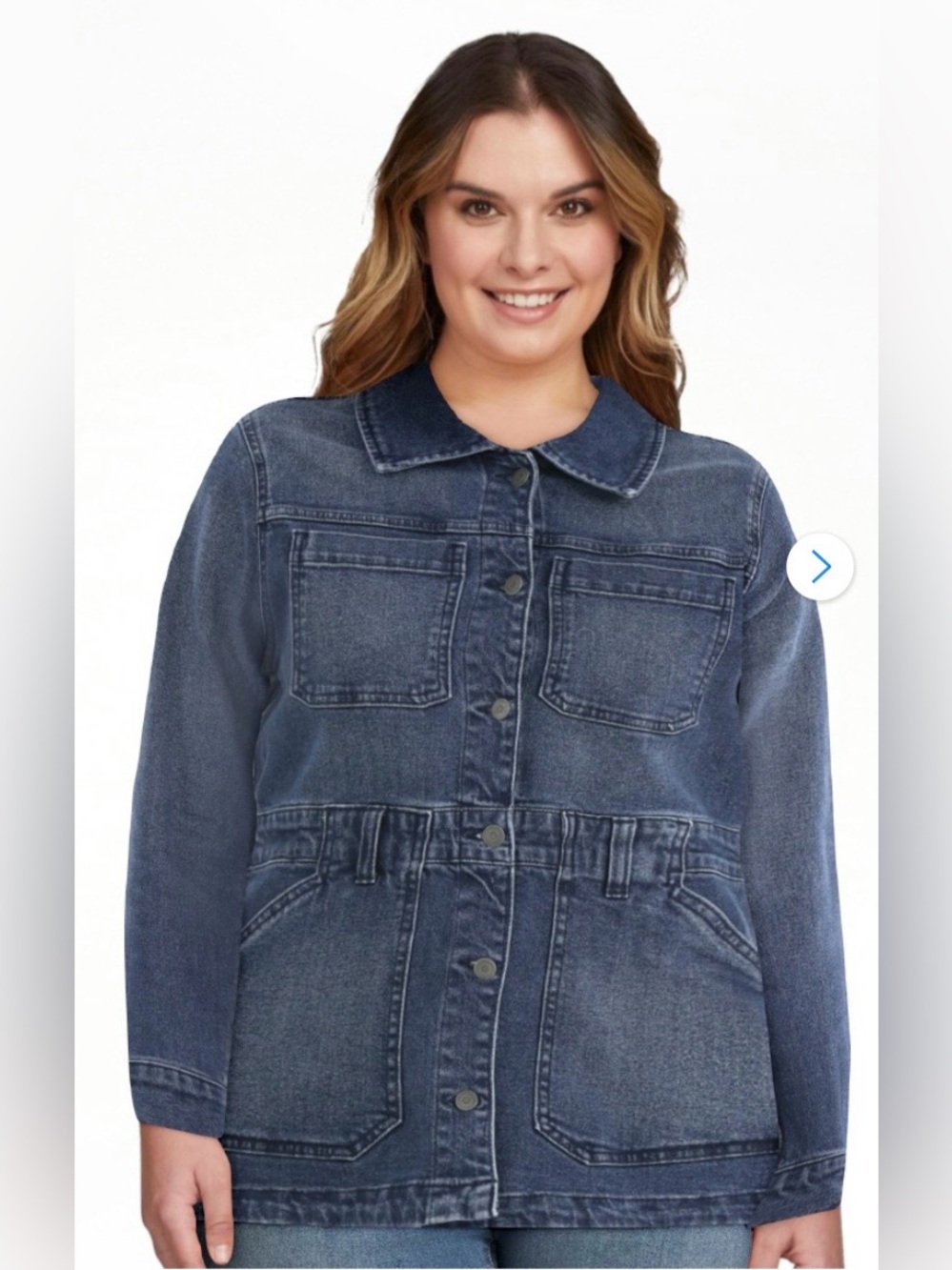 Time and Tru Denim Utility Jacket NWT